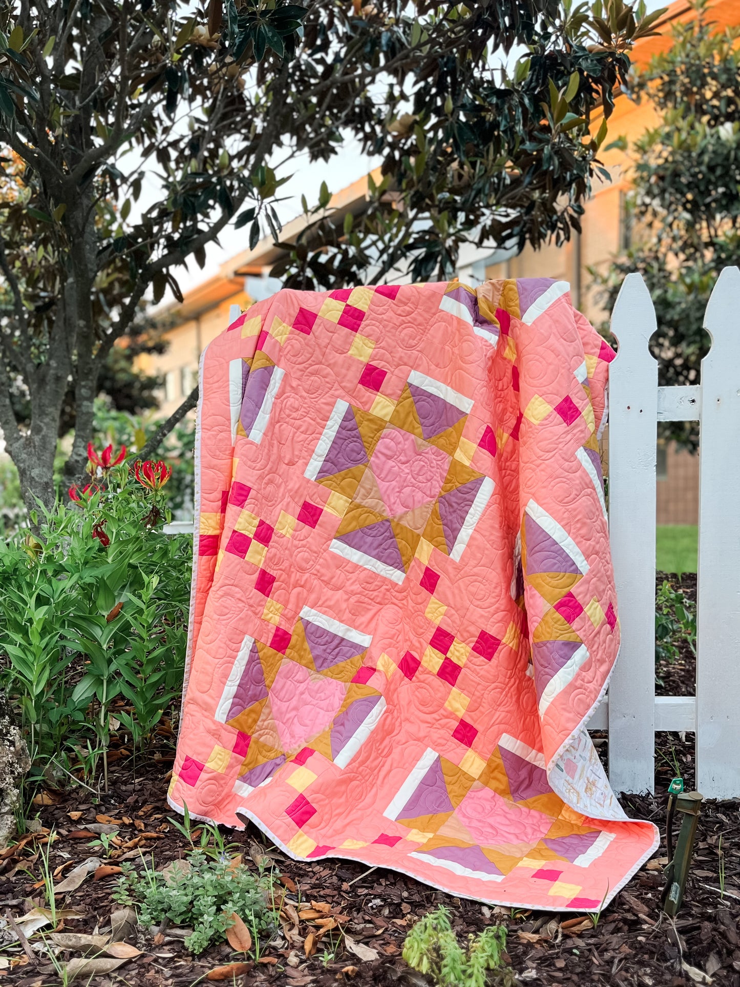 Amour Blooms Quilt Pattern - Digital PDF Download