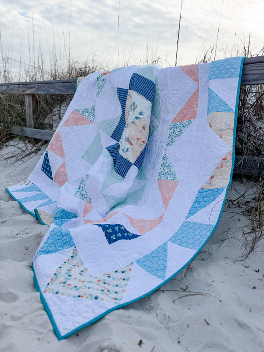 Coastal Current Quilt Pattern - Digital PDF Download