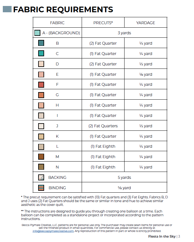 Fiesta in the Sky Quilt Pattern - Digital PDF Download
