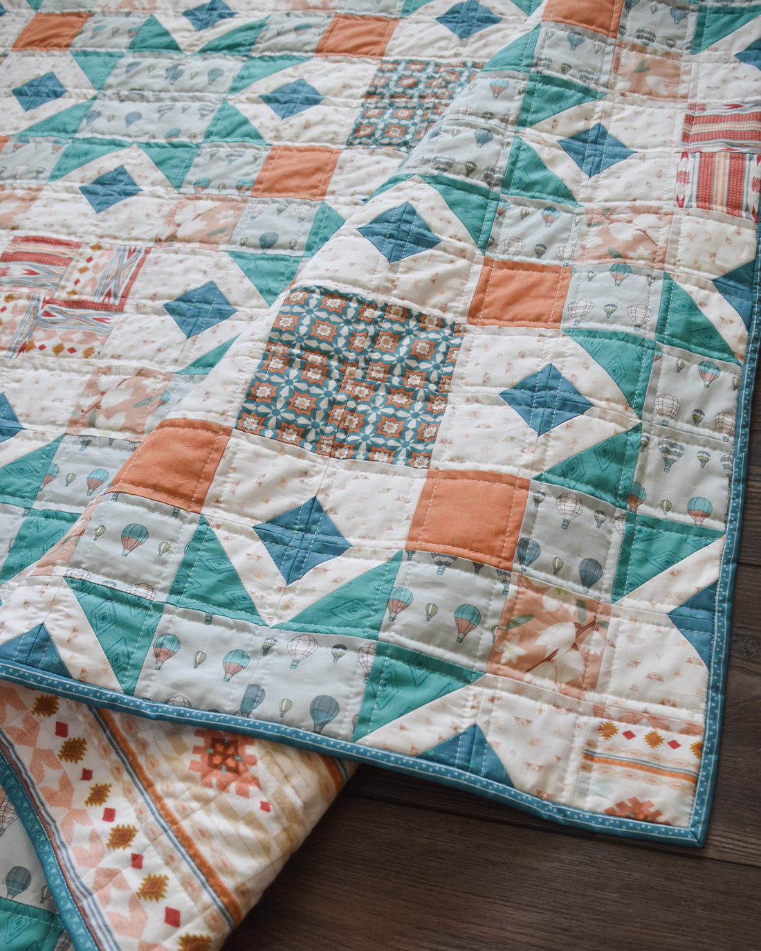 Turquoise Trail Quilt Pattern - Digital PDF Download