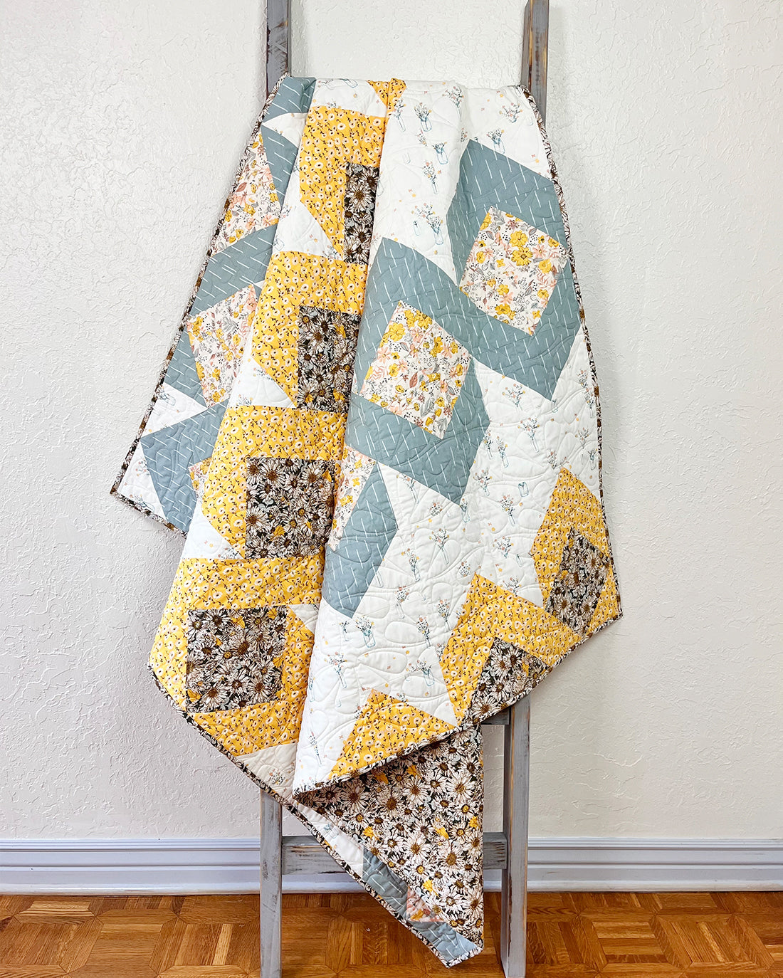 Daisie Chains Quilt Pattern - Digital PDF Download