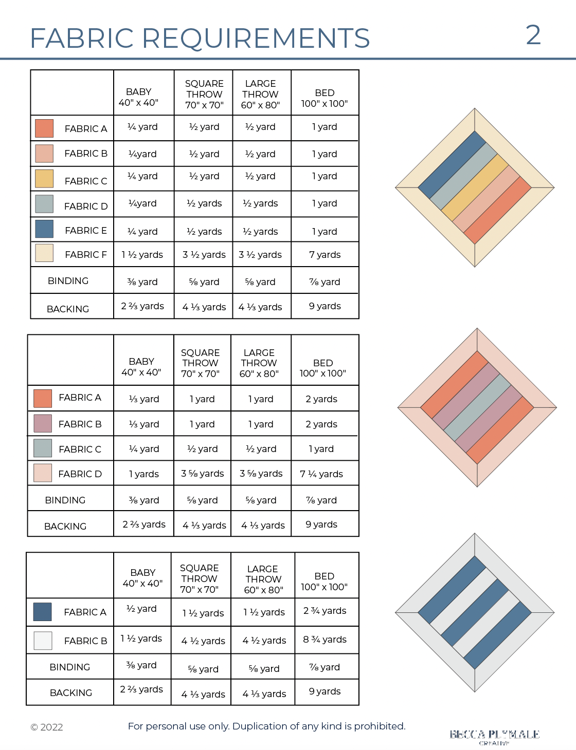 Woodwork Quilt Pattern - Digital PDF Download