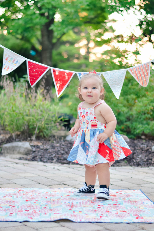 How to Make a Herringbone Pieced Willow Dress