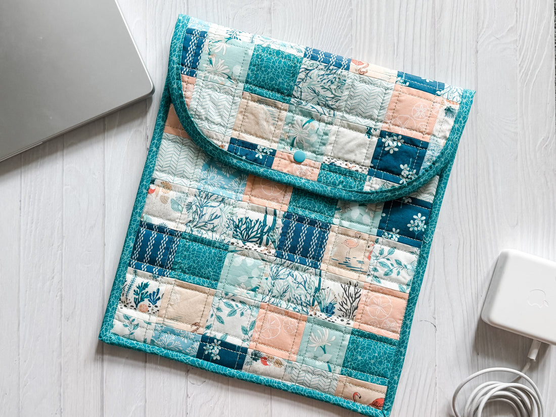 The Perfect Scrap-Busting Quilted Laptop Case