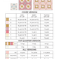Wholesale Amour Blooms Paper Quilt Pattern - Printed Pack of 5