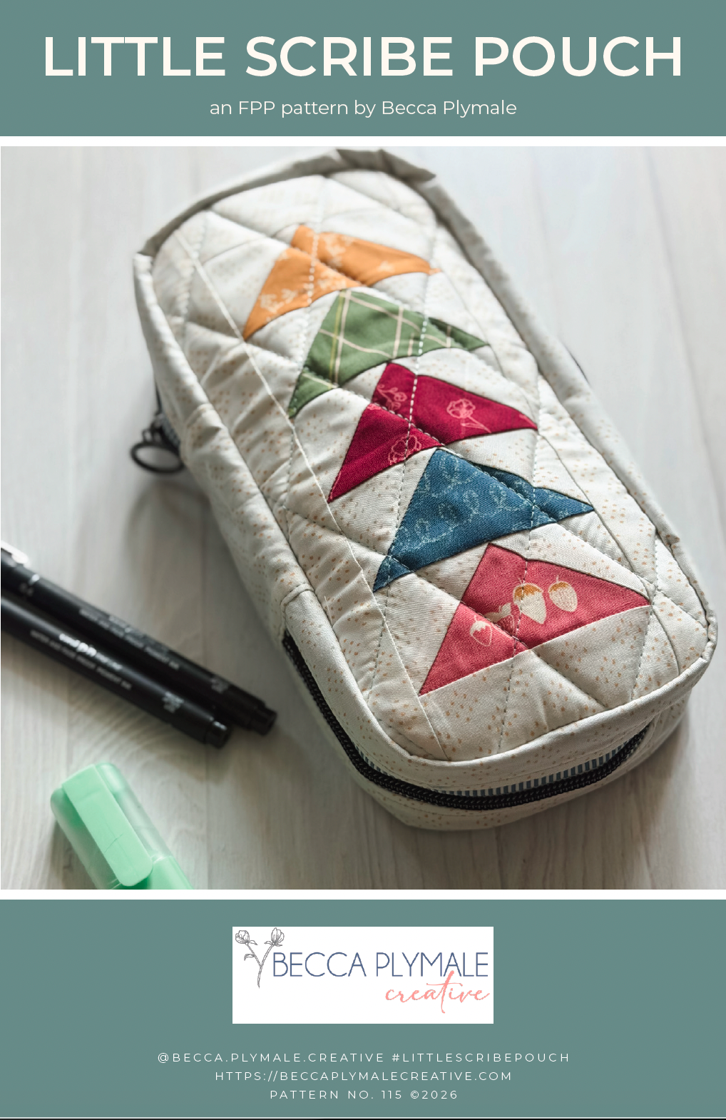 Wholesale Little Scribe Pouch Paper Pattern - Printed Pack of 5
