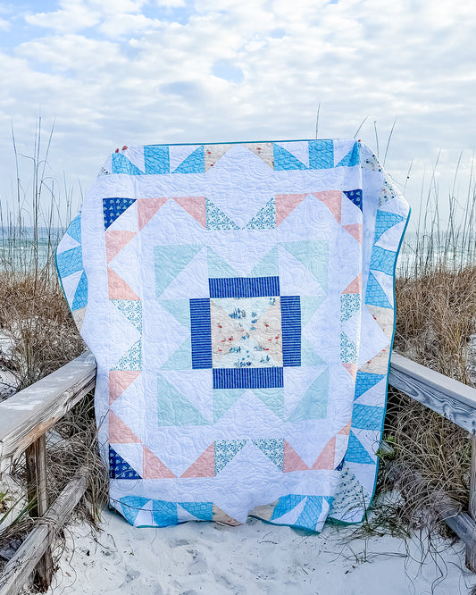 Coastal Current Quilt Pattern - Digital PDF Download