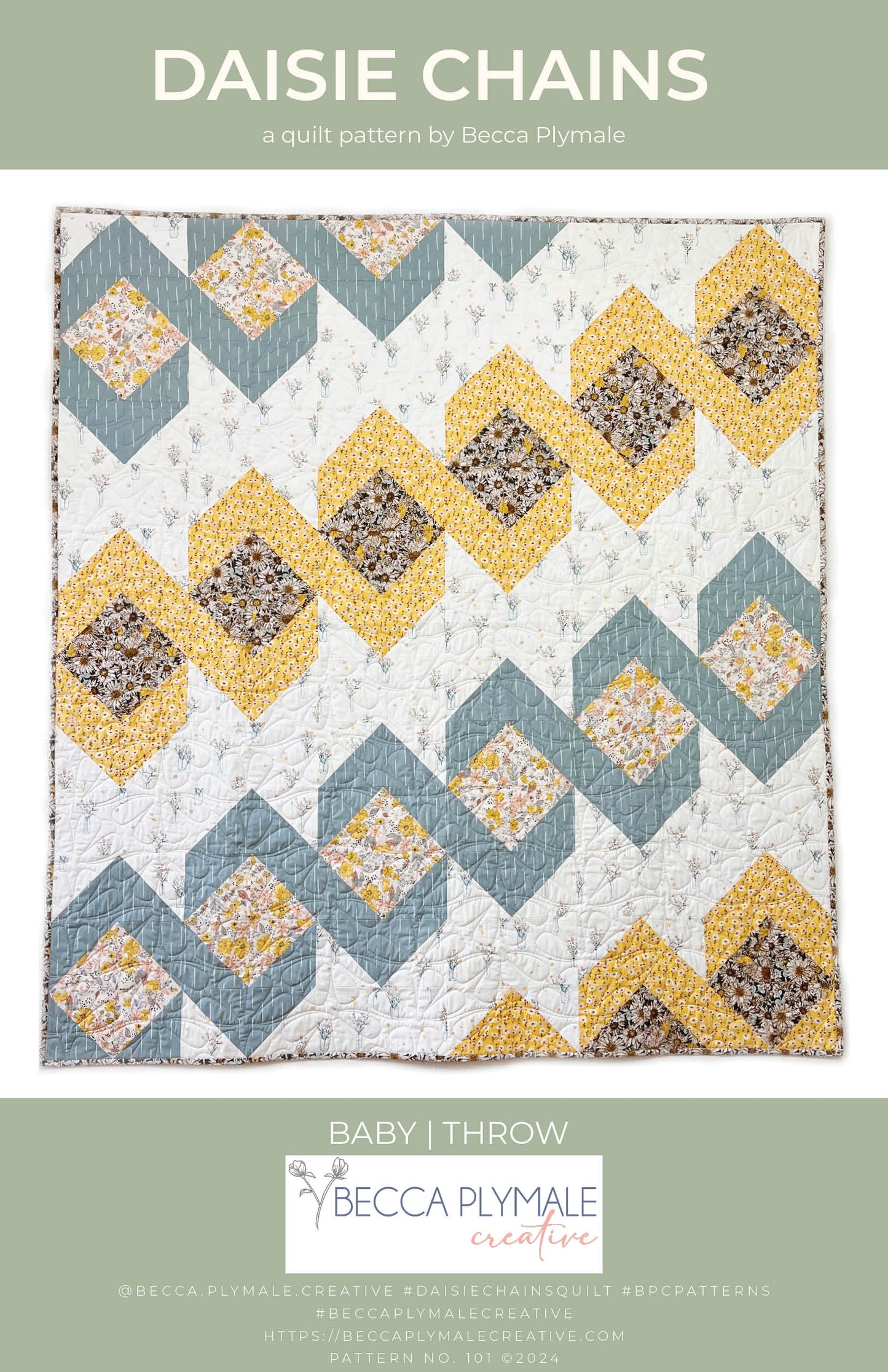 Daisie Chains Paper Quilt Pattern