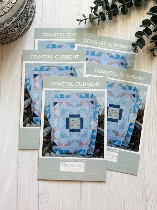 Wholesale Coastal Current Paper Quilt Pattern - Printed Pack of 5