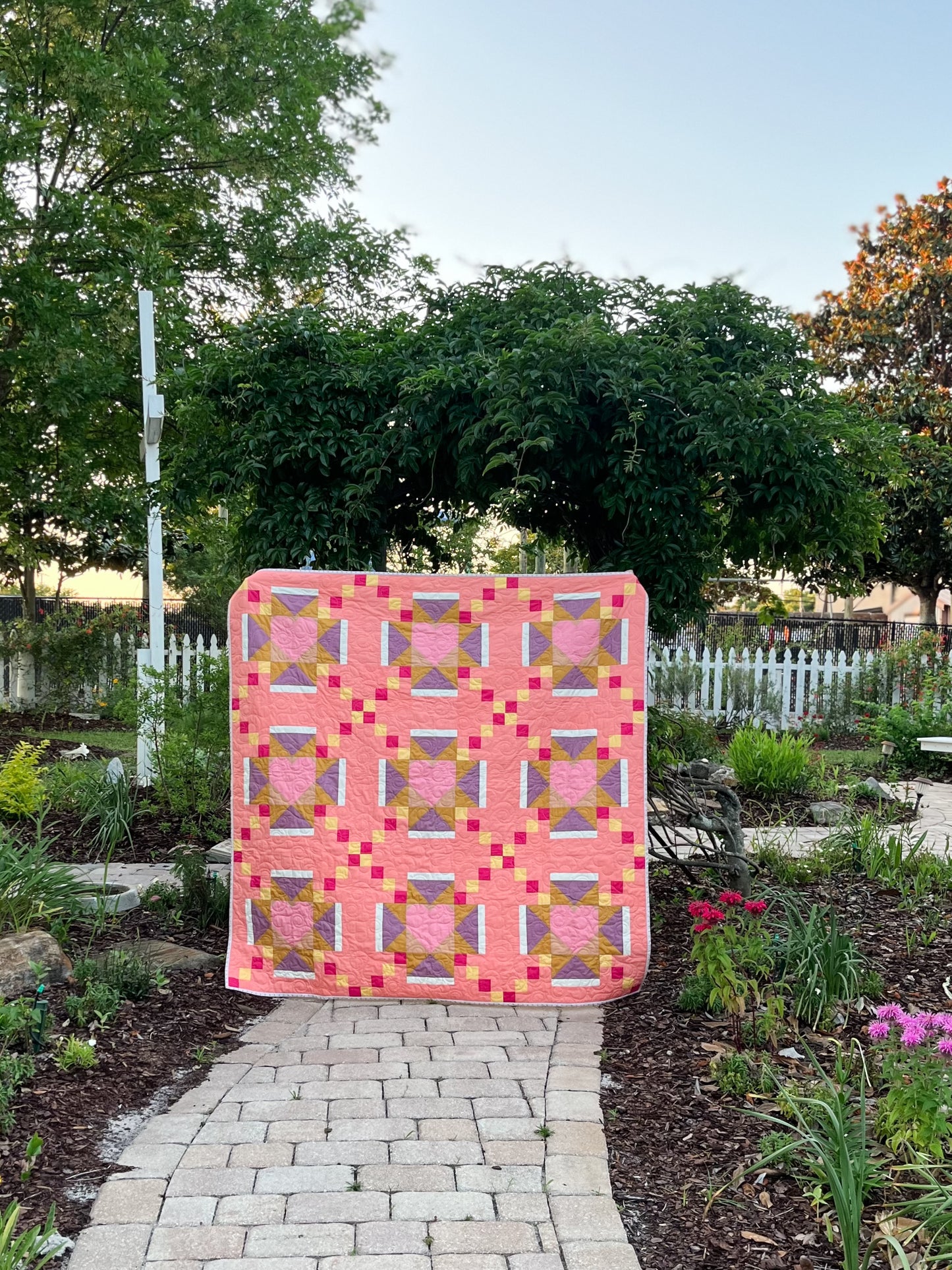 Amour Blooms Quilt Pattern - Digital PDF Download
