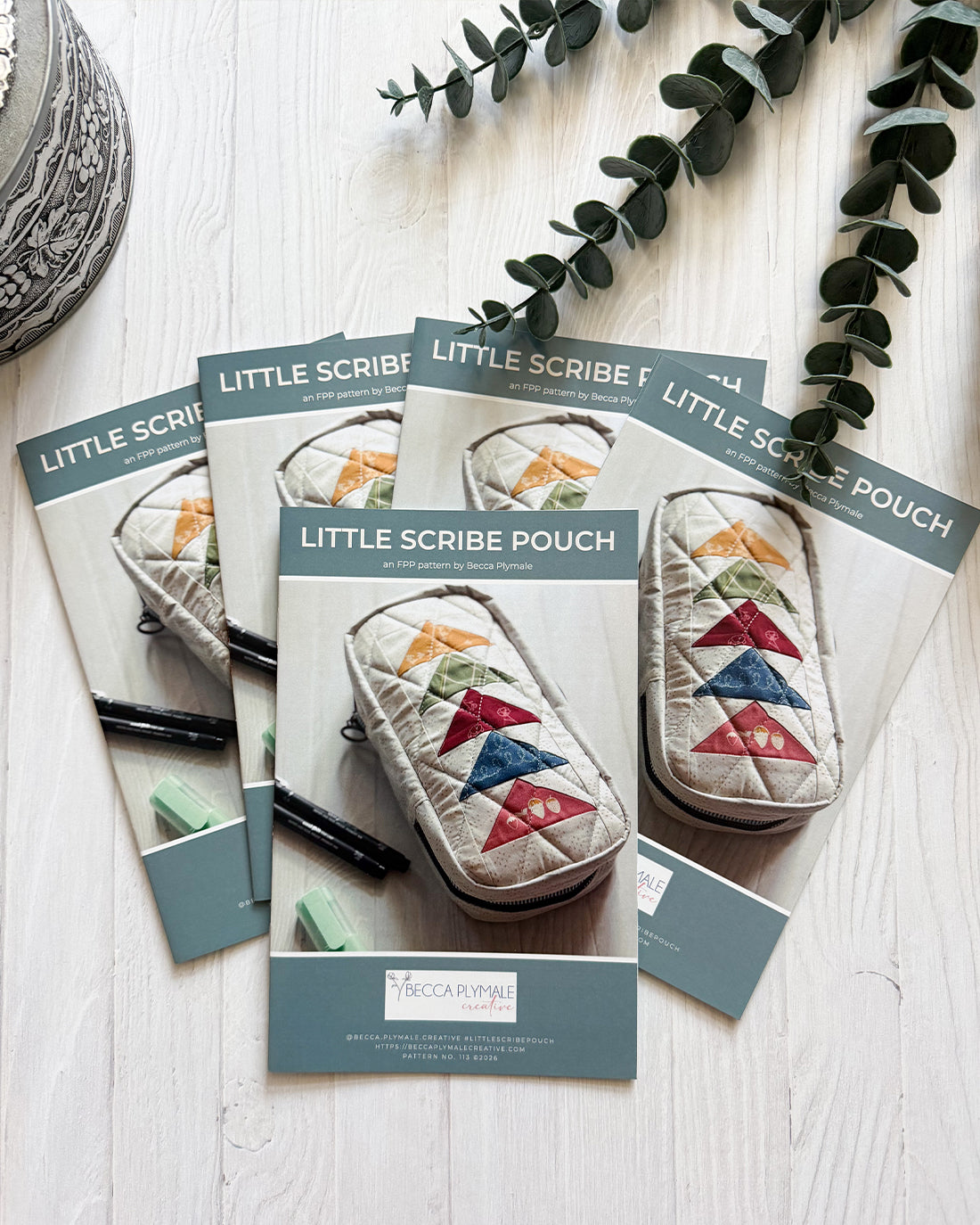 Wholesale Little Scribe Pouch Paper Pattern - Printed Pack of 5