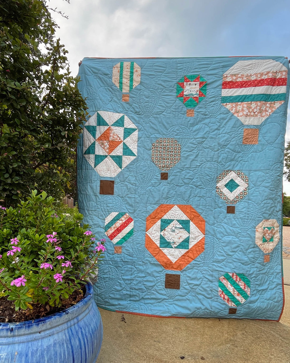 Fiesta in the Sky Quilt Pattern - Digital PDF Download