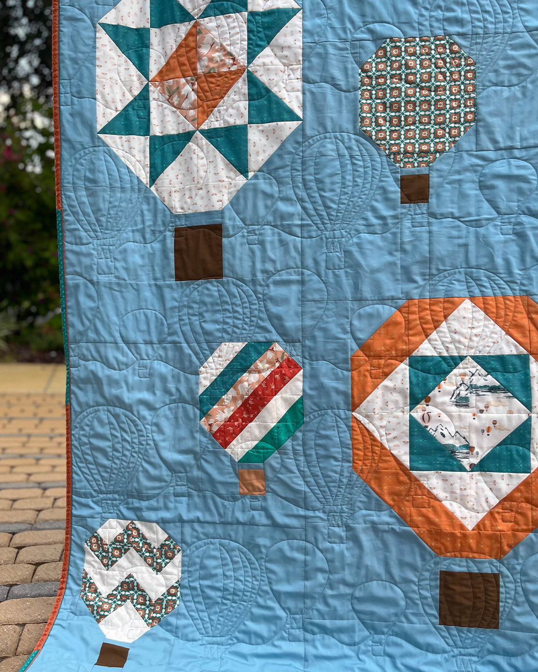 Fiesta in the Sky Quilt Pattern - Digital PDF Download